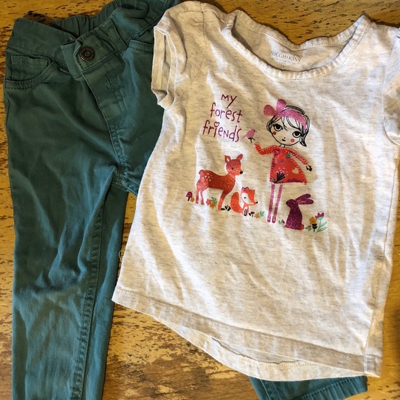 Toughskins Other - 🦚3 for $10🦚2T glittery embroidered forest friend Toughskins Other - 🦚3 for $10🦚2T glittery embroidered forest friend